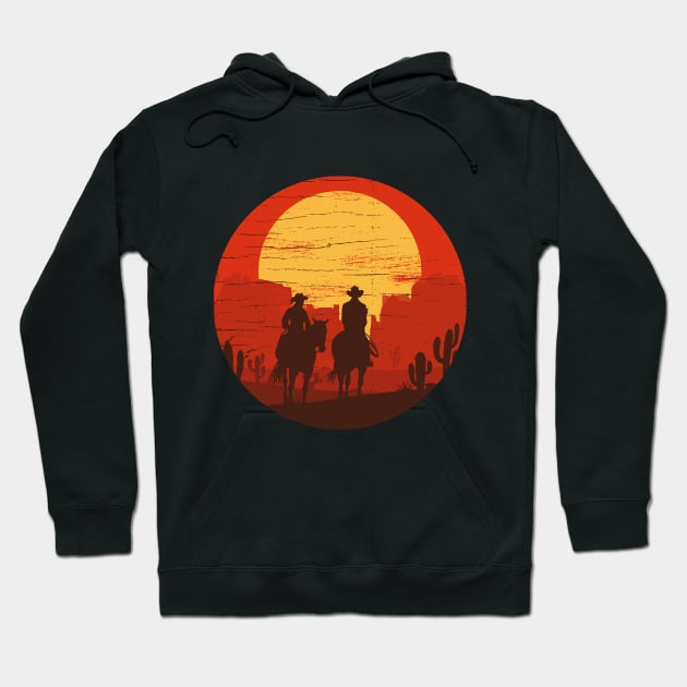 Cowboys of the Wild West - Circle Hoodie by JingleSnitch